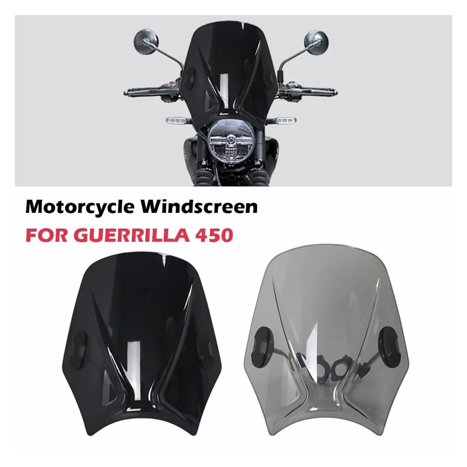 Pare-brise Déflecteur De Vent Pour Royal Enfield Classic 500 – Transparent, En Plastique ABS, Facile à Monter