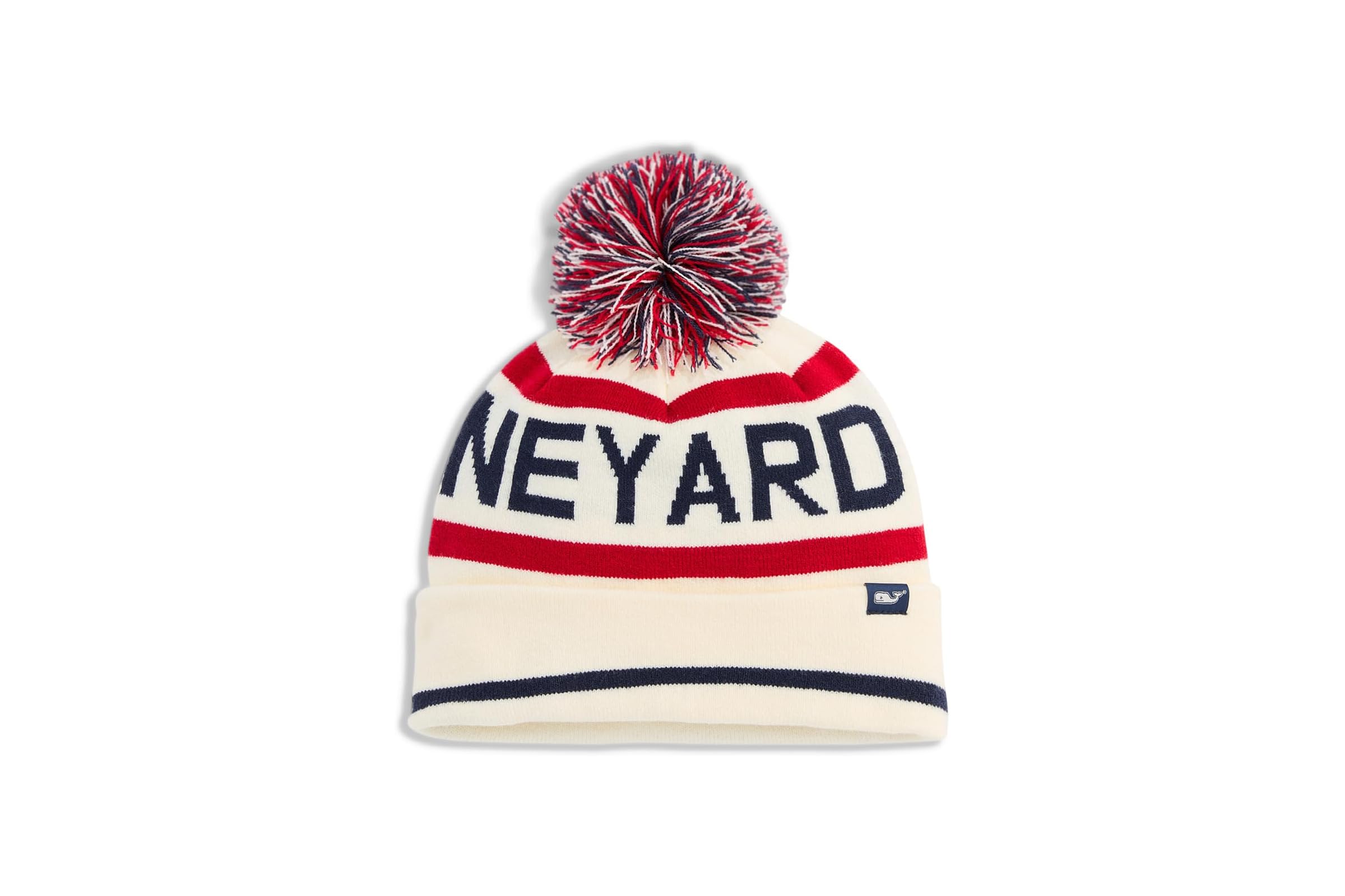 Vineyard Vines Text Logo Pom Beanie