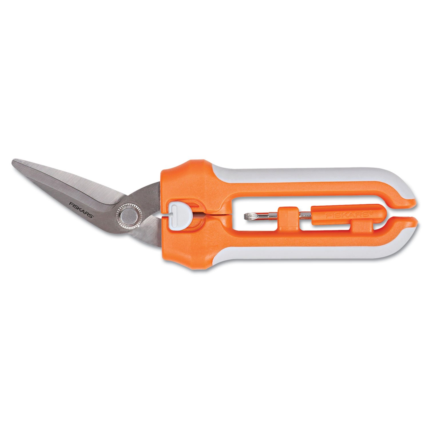 Fiskars Package Opener With Snap-in Screwdriver (158920-1001),Orange