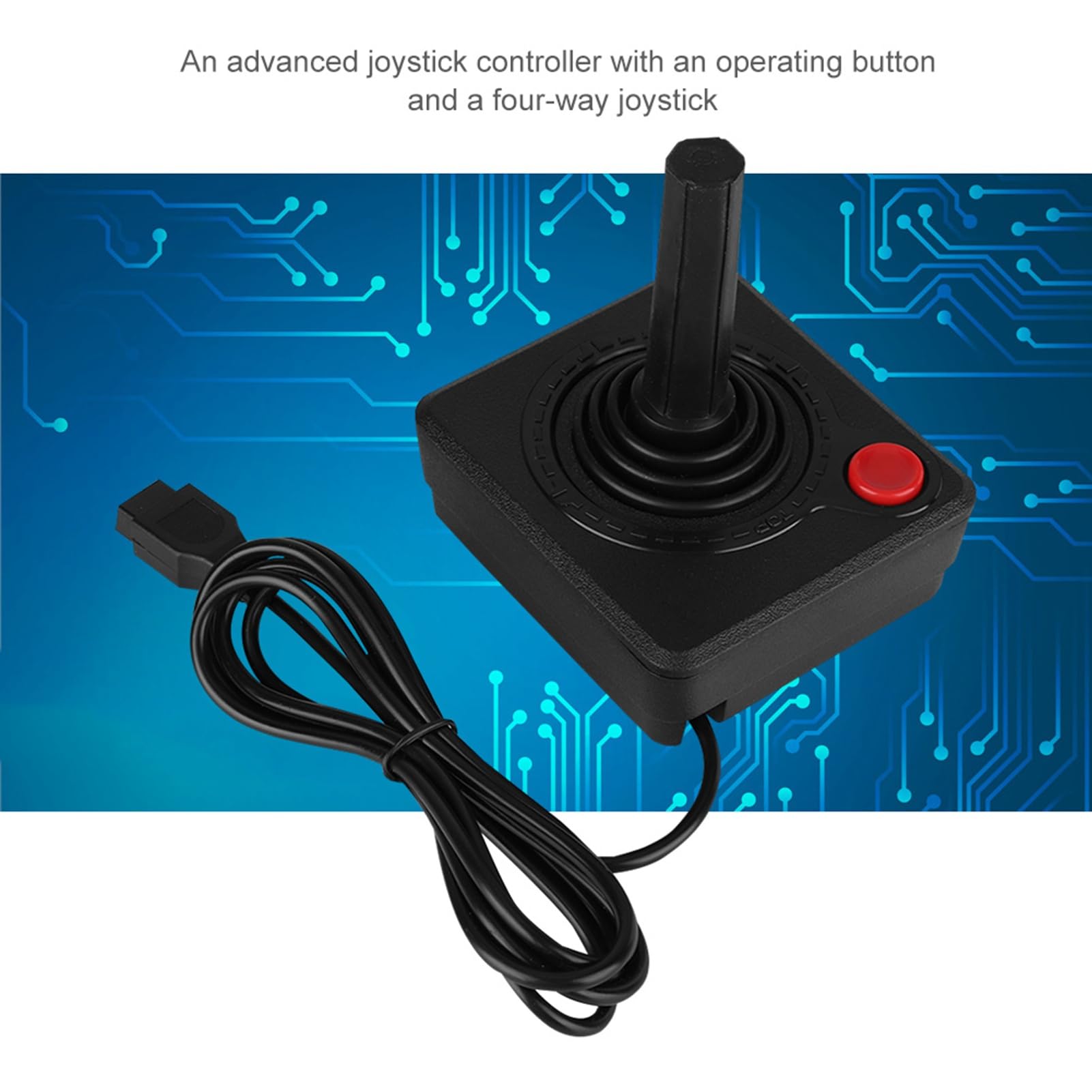 VBESTLIFE Retro Classic 3D Analoger Joystick-Controller für Mobile Spiele für Alle 2600-Systeme, für die 7800-Konsole (Alle Spiele des 7800 Werden Nicht Unterstützt)