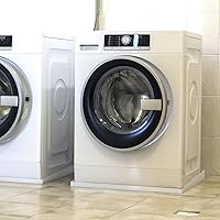 Vista 2 de Bandeja de goteo para lavadora de carga frontal – 36 x 32 pulgadas (acero galvanizado) Prevención de daños por agua Sin fugas Fabricado