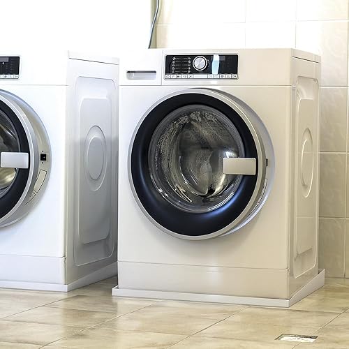 Miniatura 2 de Bandeja de goteo para lavadora de carga frontal, 32 x 30 x 2.5 pulgadas, acero galvanizado, prevención de daños por agua, sin fugas, fabricada en