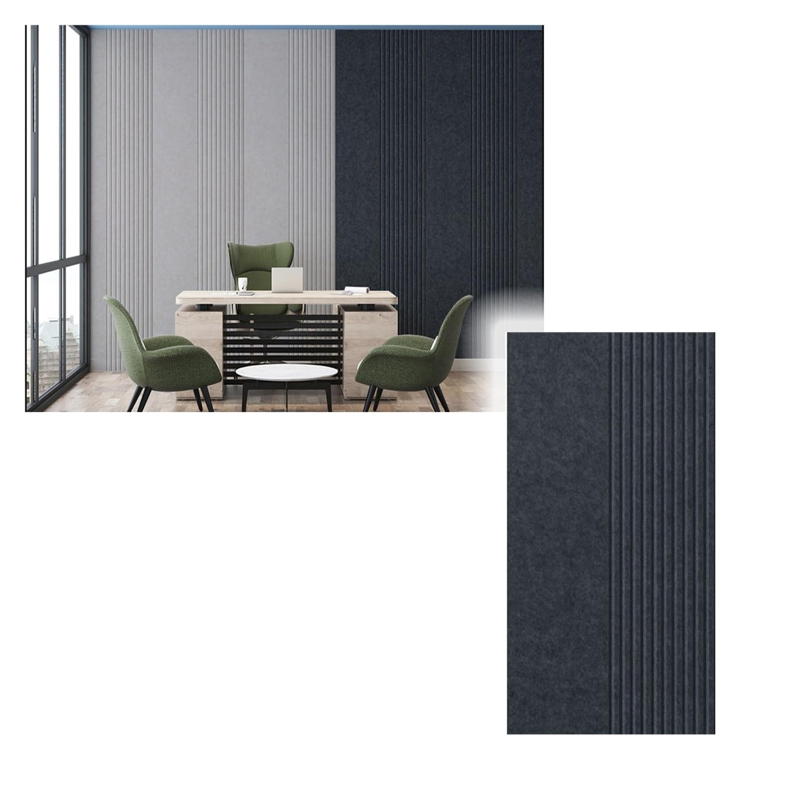 Paneles Acústicos Autoadhesivos Insonorización(I,12pcs/100x50cm) | 9mm de grosor|Poliéster alta densidad|Aislamiento térmico|Instalación rápida|Para estudio y cine en