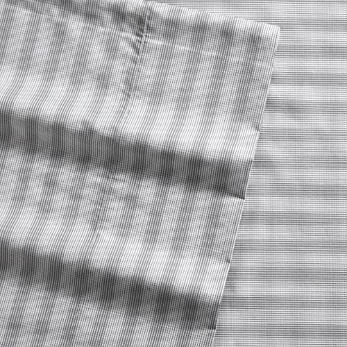 Nautica - Queen Sheets, Cotton Percale Preppy Bedding Set, Crisp & Cool, Lightweight & Breathable (Michael Plaid Grey, Queen) - Image 3