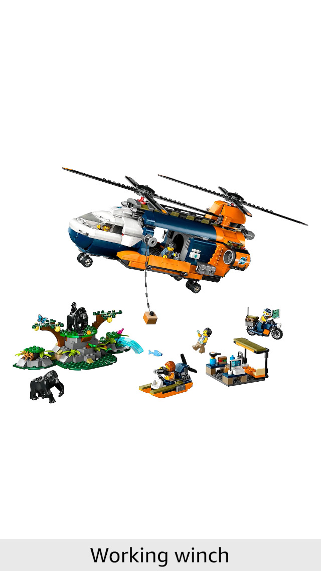 Amazon.com: LEGO 60437 City DschungelforscherHubschrauber : Toys