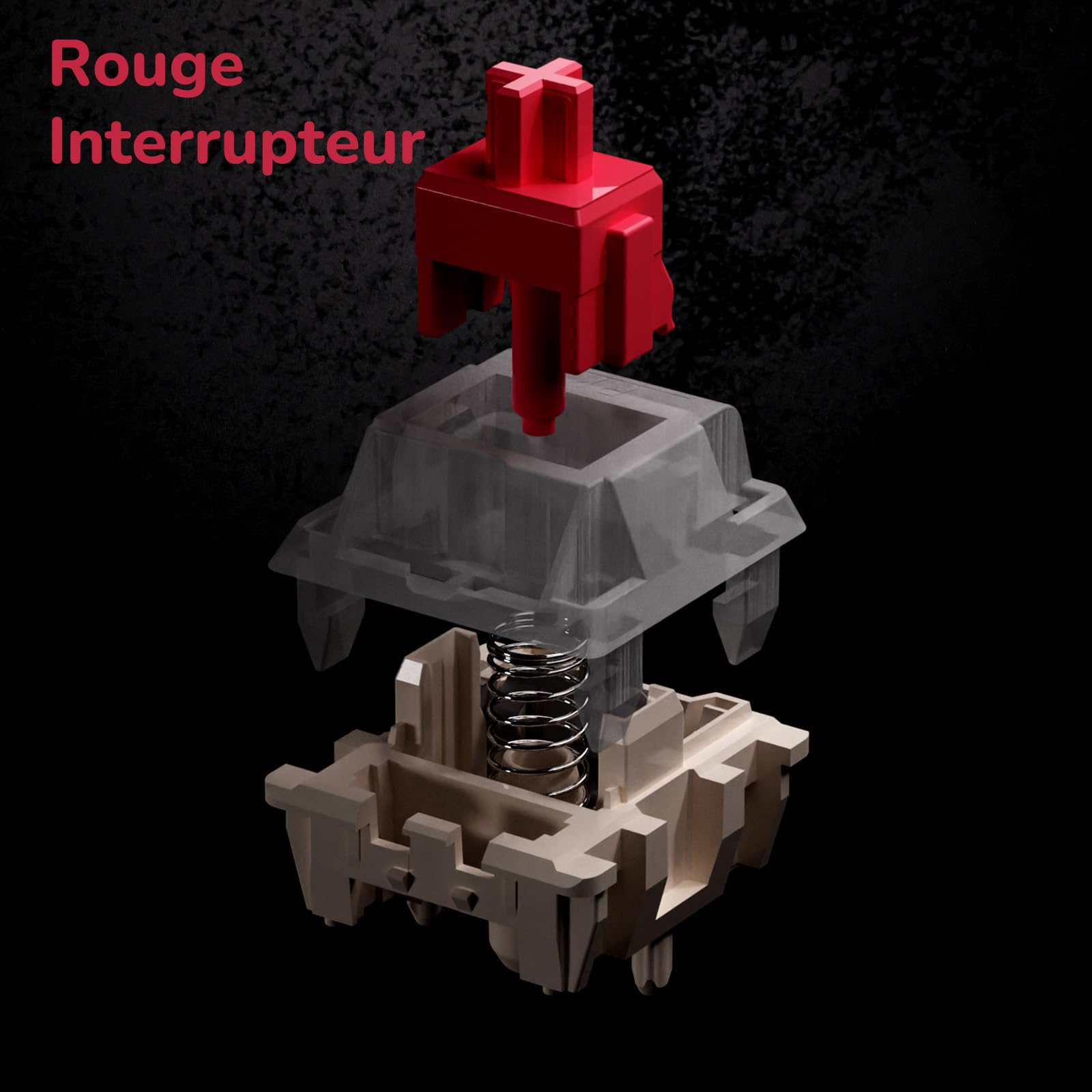 RK ROYAL KLUDGE M75 Clavier Mécanique sans Fil, Azerty BT5.0/2.4G/USB-C Compact 75% Clavier Gamer Mécanique avec écran Intelligent OLED et Bouton Rétroéclairage RVB, Interrupteur Rouge, Grey