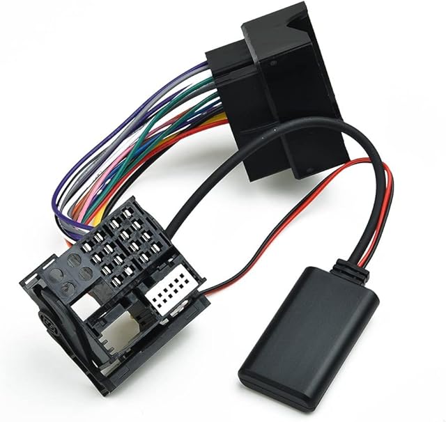 Emiif Bluetooth Aux Audio Adapter Music Cable Module compatible with For Mercedes W169 W245 W203 W209 W164 Cable Adaptor