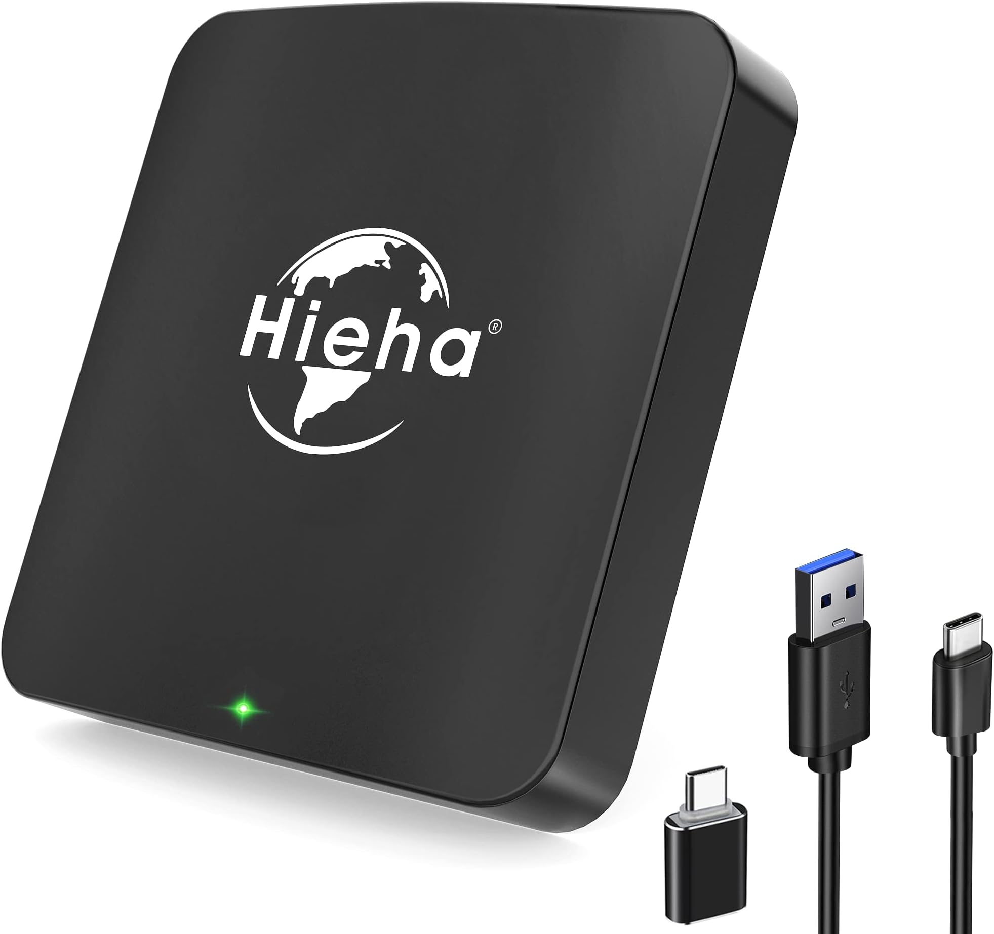 Wireless CarPlay Adapter 2023 Newest Version, Hieha Wireless Apple CarPlay Dongle & 5.8GHz WiFi & 5G WiFi Online Update Plug & Play for OEM Factory Wired CarPlay Cars (Model Year: 2016 to 2023)