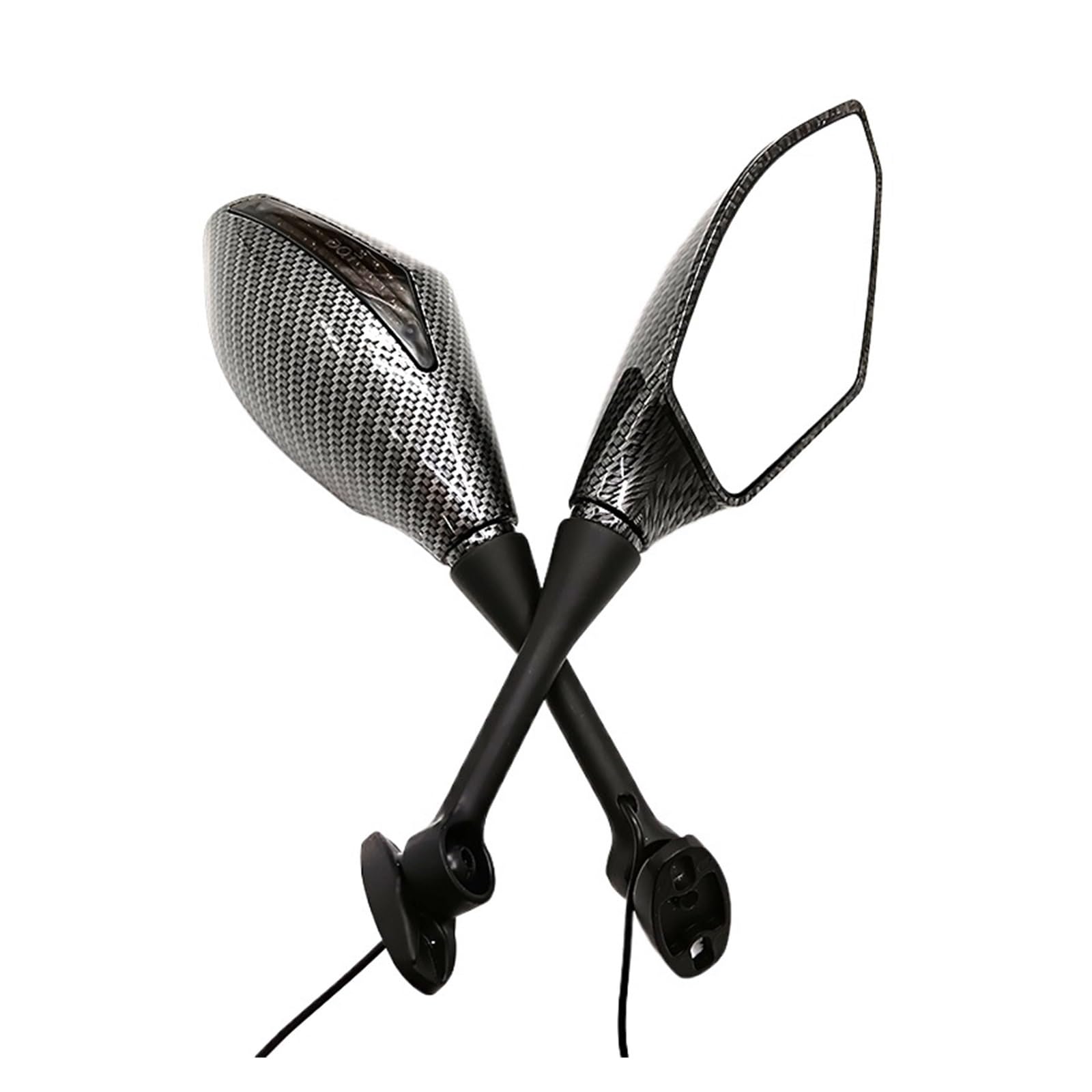 Rétroviseur Gauche Moto Rétroviseur De Clignotant Intégré Moto Avec Lumière Led Universel Pour Vélo Rue Pièces De Rechange