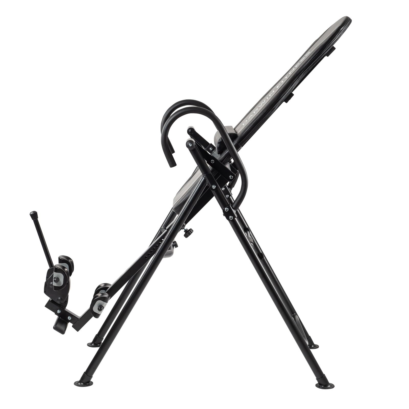 Darwin Fitness Inversionstisch | Traktionsbank | Schwerkrafttrainer – Klappbar, bis 198 cm & 136 kg, 3 Neigungswinkel, inkl. Massagerückenpolster – Rückentrainer für Zuhause