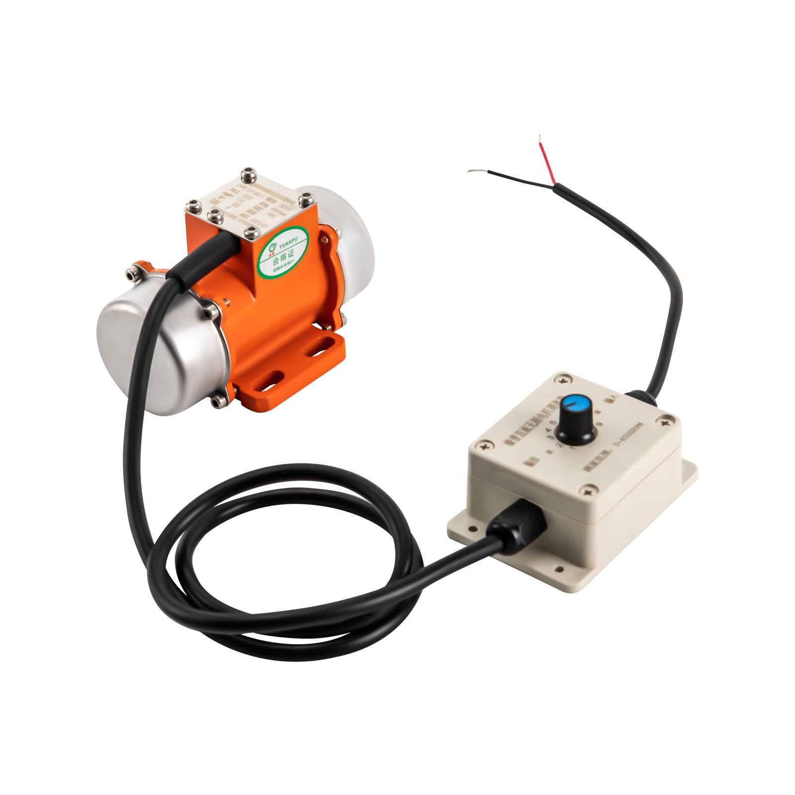30W 12/24V Vibrationsmotor mit Drehzahlregler 0-4000U/min Mehrzweckmotor Rüttelmotor für Bergbau Metallurgie Kohle Elektrizität Bauwesen (12, Volt)