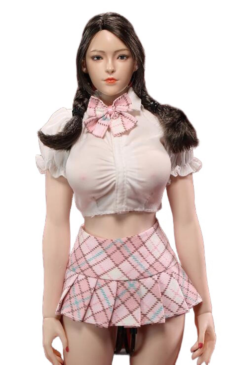 Vêtements poupée 1/6 JIAOU garde-robe miniature jupe chemisier manches bulles