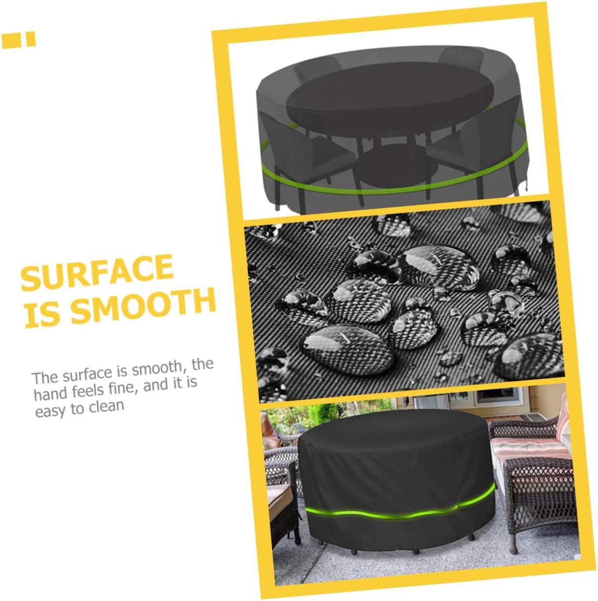 Generic Foldable Table Cover Wear-resistant Table Protector for Dining and Patio Use Easy to Install Resistant