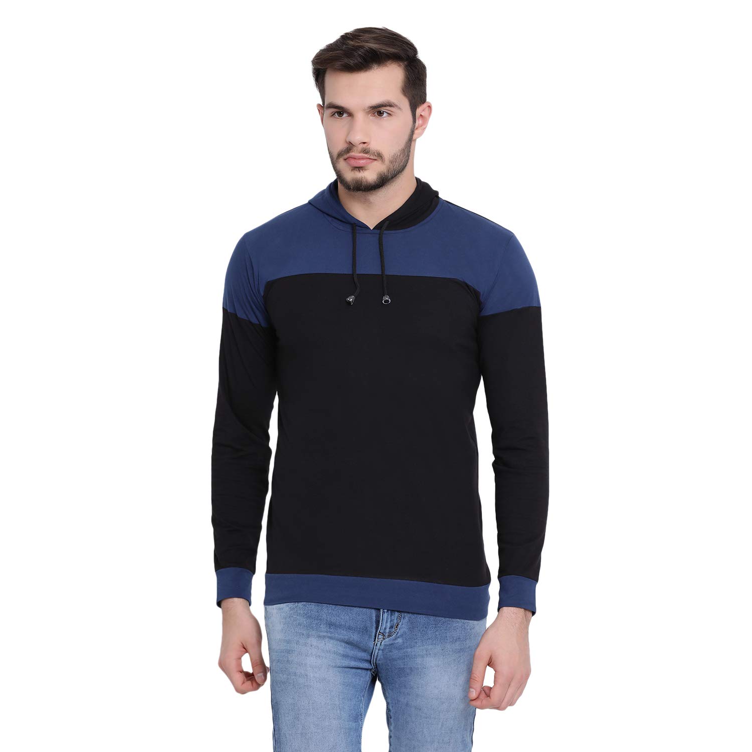 Cotton Full Sleeve Hoodie Tshirt for Men-P973-picture-53