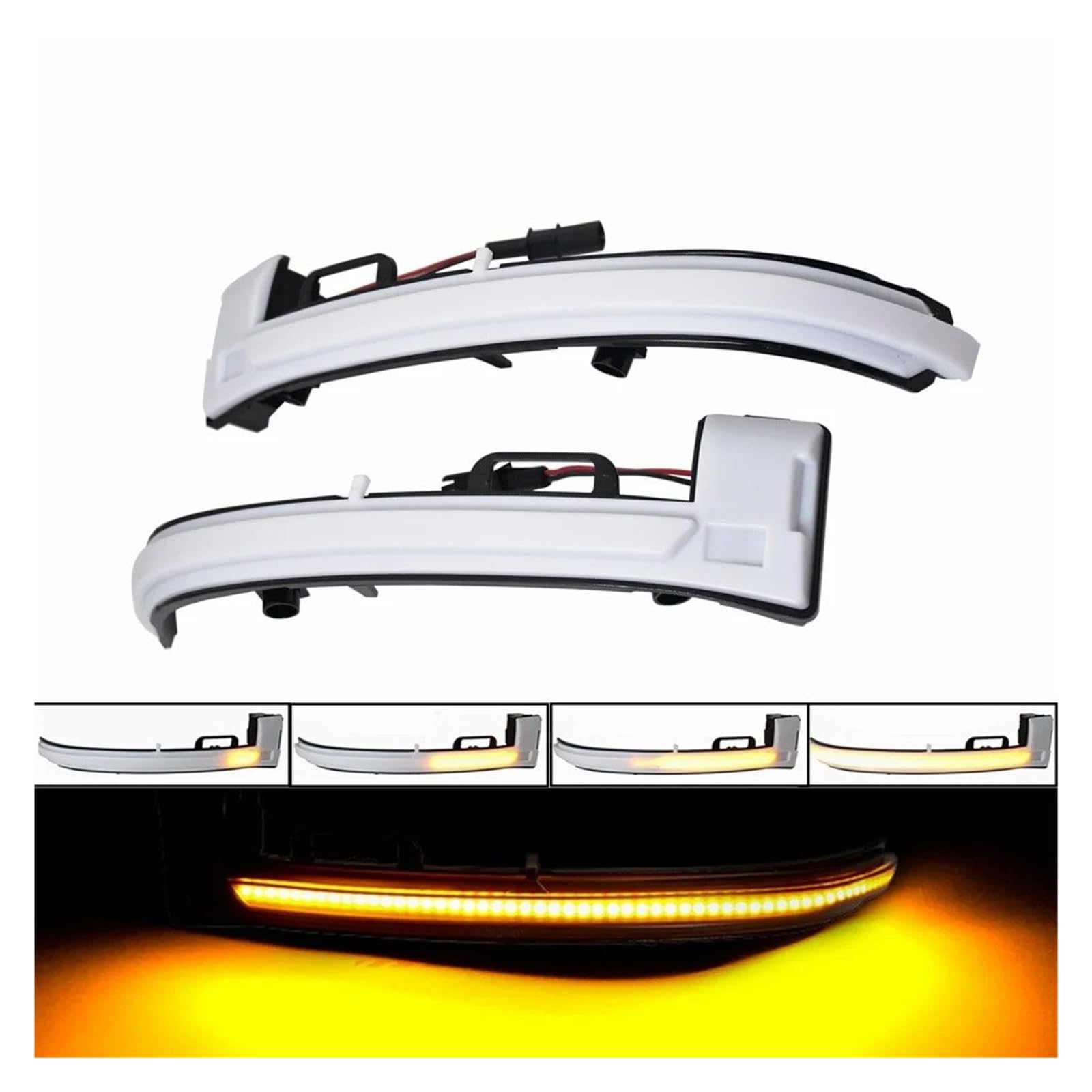 Światło kierunkowskazu lusterka do Peugeot 308 T9 2014 LED sekwencyjne lusterko boczne kierunkowskaz dynamiczny kierunkowskaz kierunkowskaz nowoczesne lampy do stylizacji samochodu (dynamiczne dymne