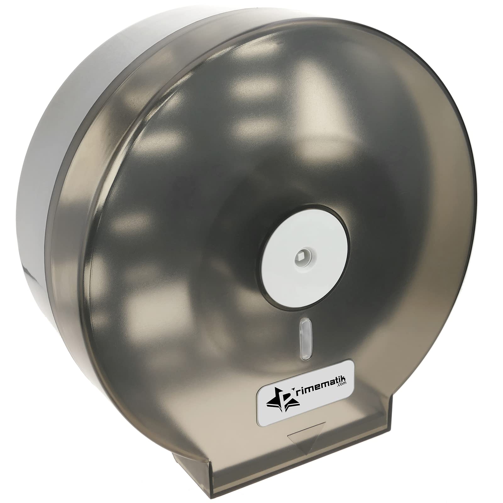 PrimeMatik Distributeur de Papier Toilette. Porte-Rouleau Industriel Noir pour Salle de Bain (KS041)