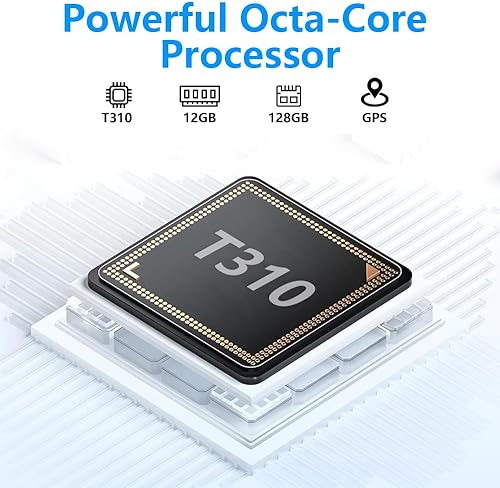 Miniatura 2 de Crelander Tablet Android 15 de 10.1 pulgadas, tableta Android de 12 GB+128 GB, batería de 8000 mAh, pantalla táctil de 1280 x 800, WiFi 5GBluetooth,
