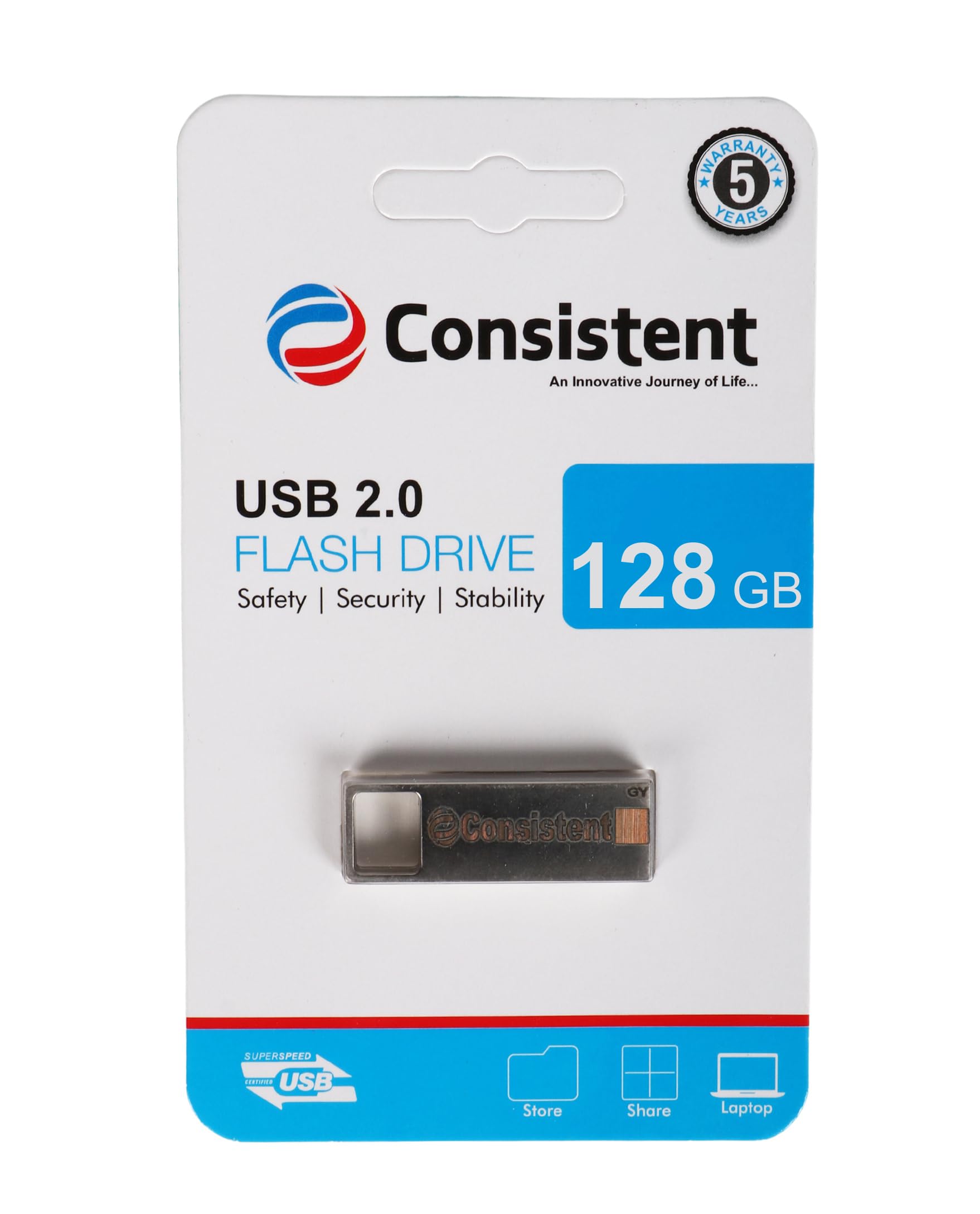 Consistent 128 GB Pen Drive 2.0 (Grey) 5 Year Warranty(CTP10128) (B08FM1SY8B) Amazon Price History, Amazon Price Tracker