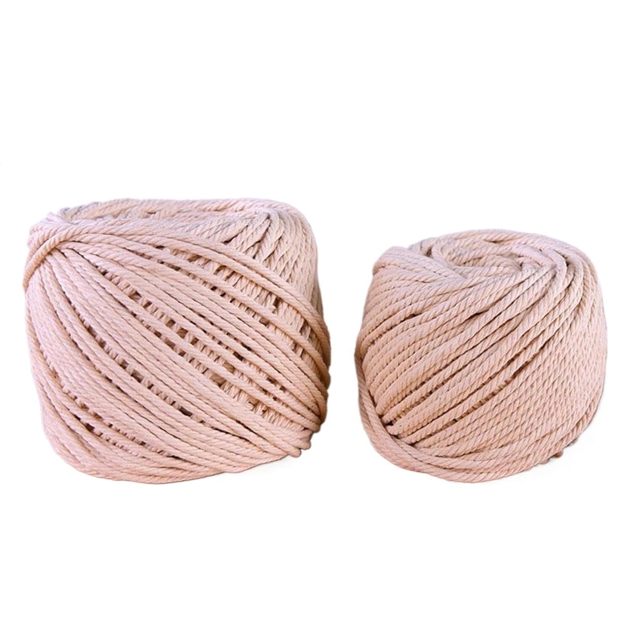 Miękkie, naturalne linie bawełny, Lina bawełniana makrama beżowa 1 2 3 5 6 8 mm(8mm X 50m)