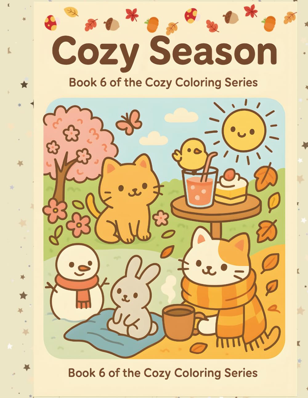 Cozy Seasons: “A Kawaii Coloring Adventure with Adorable Animals Through the Four Seasons” (Cozy Coloring Series)