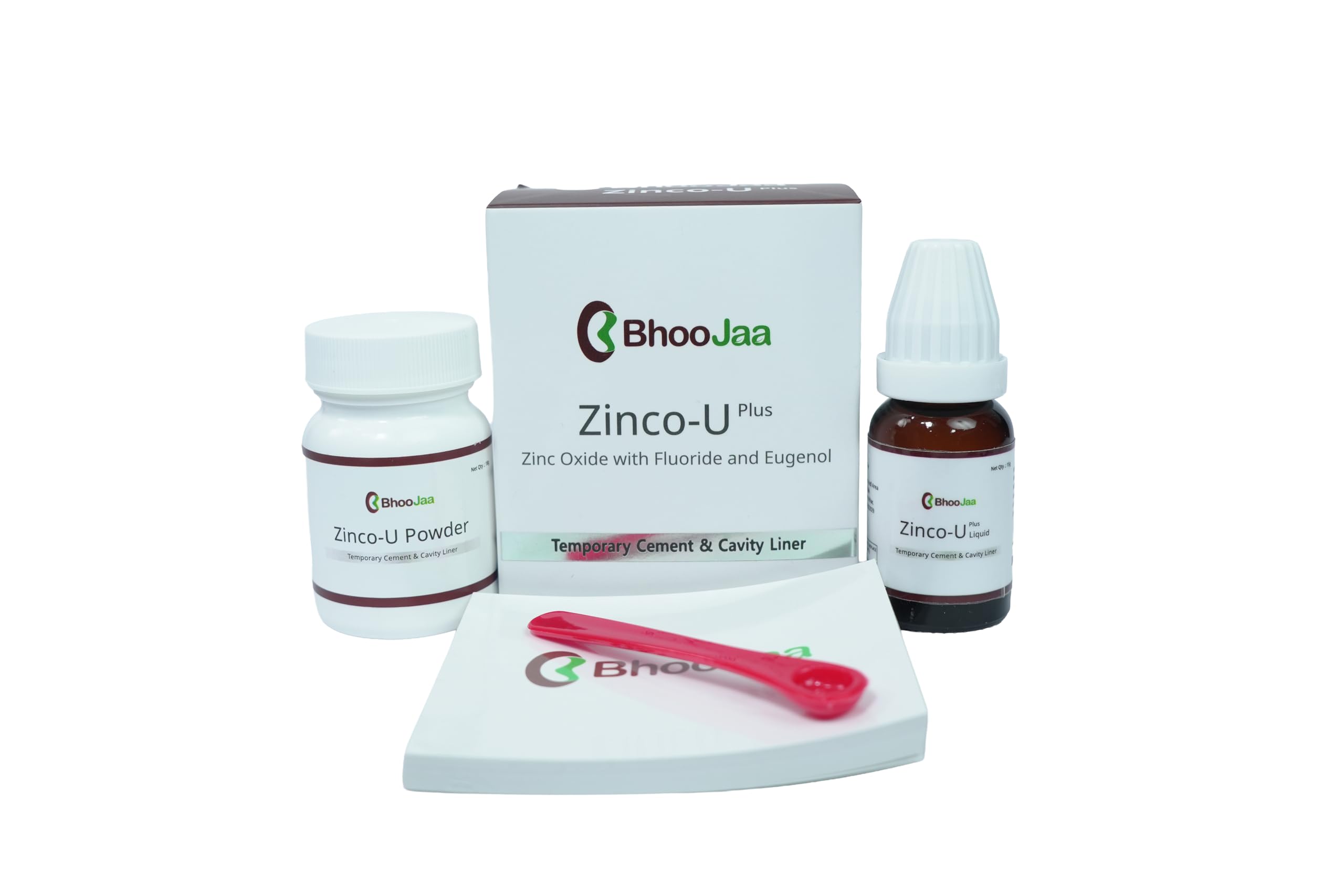 Zinco-U Plus | Zinc Oxide Eugenol (ZOE) Based Temporary Cement for dentists | Fluoride Releasing Luting & Restorative Cement | Strong & Soothing Seal | 18g Powder, 15g Liquid pack of 1-image-28
