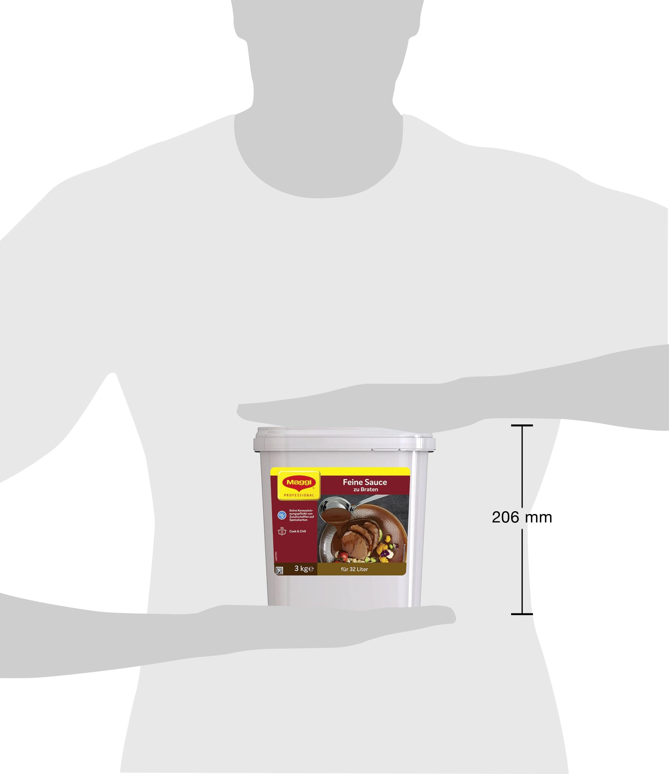 MAGGI Professional Feine Sauce zu Braten, vegan, Ergiebigkeit 32 L, 1er Pack (1 x 3 kg GastroBox)