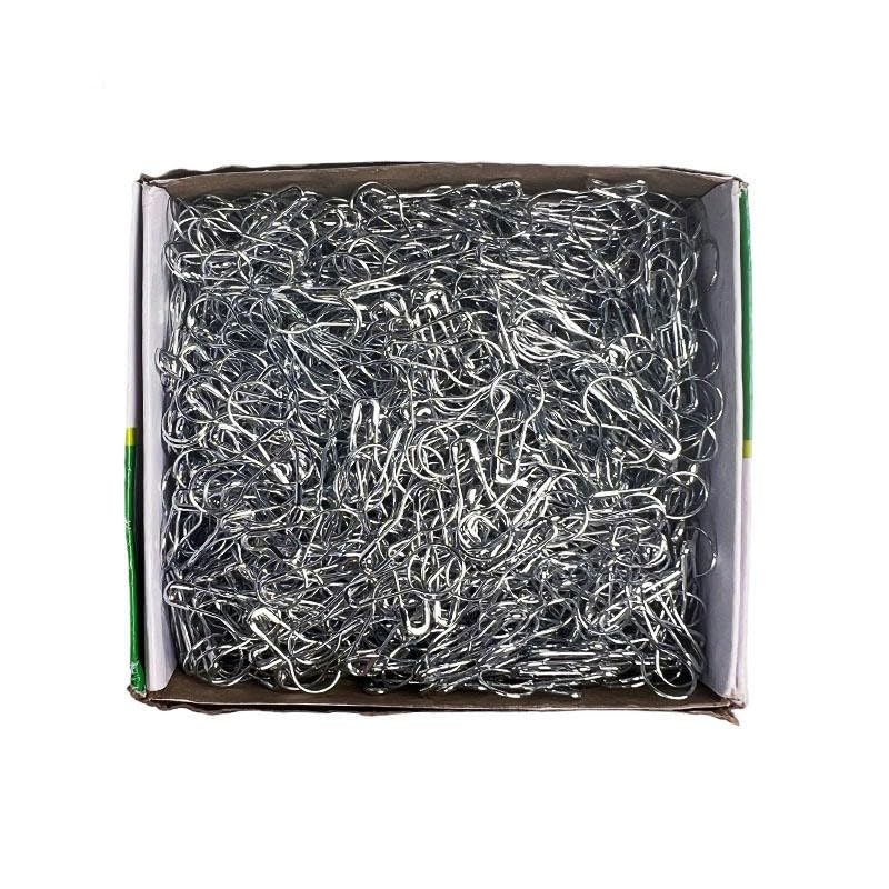 1000 alfileres de Seguridad Calabaza Plateados