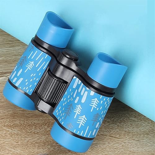 Miniatura 3 de BBSJ Prismáticos 4x30 telescopio de goma para niños colorido telescopio con zoom fijo antideslizante lentes de campo portátiles regalos para niños
