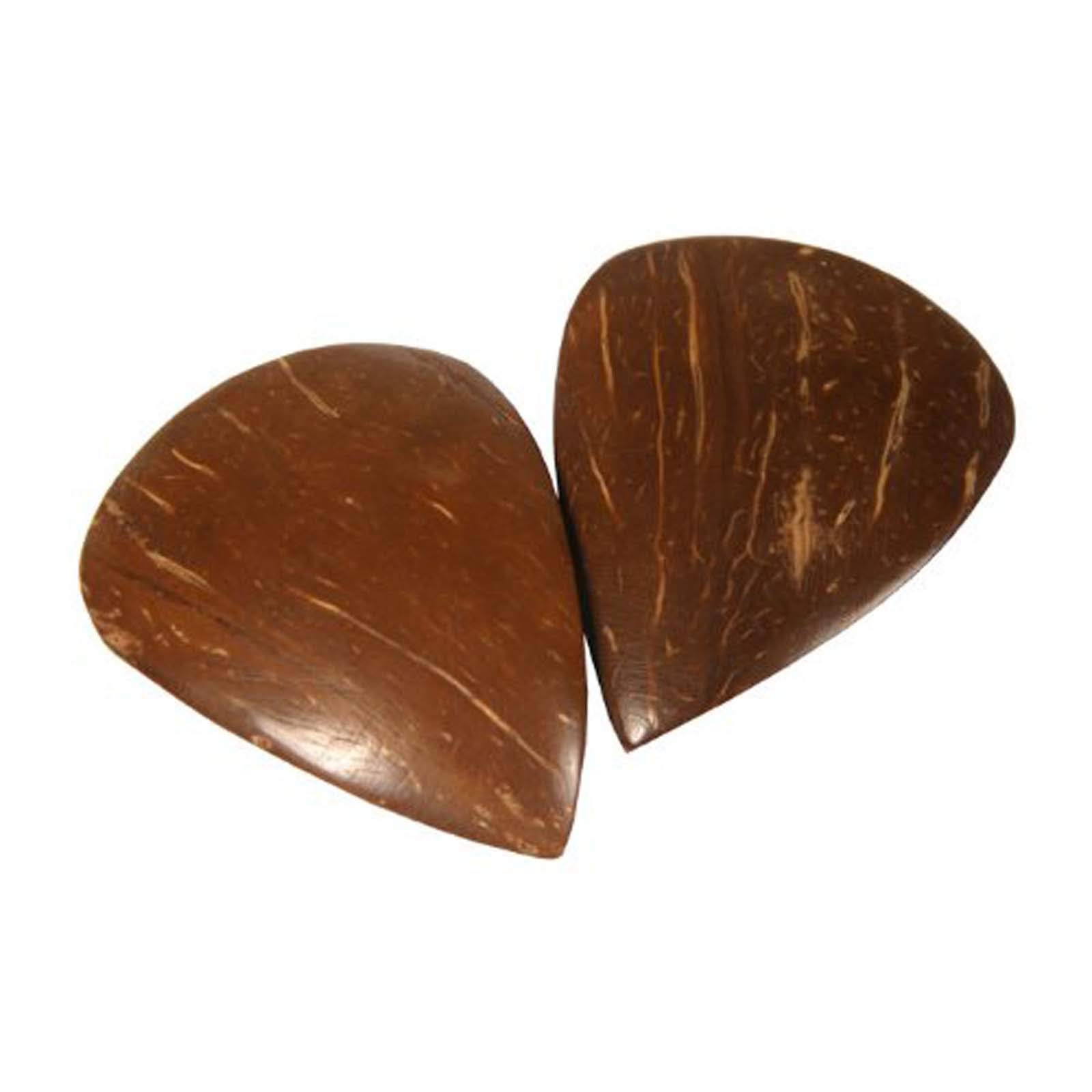 2 Traditional Crafted High Grade Coconut Shell Sarod Jawa Pick Plectrum - Image 2