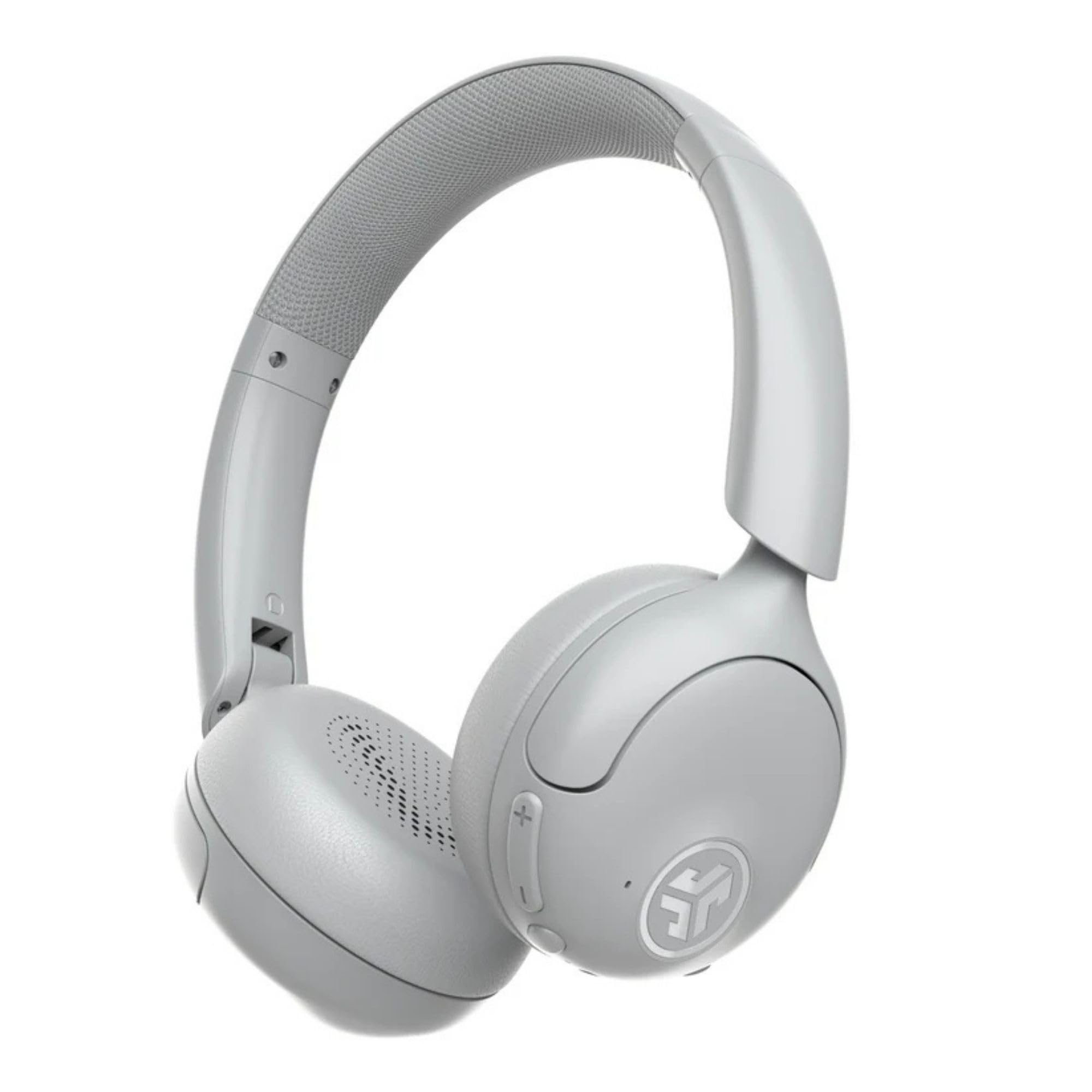 JLab Go Lux ANC Kopfhörer Noise Cancelling - Kabellose Bluetooth On Ear Kopfhörer mit Mikrofon, Aktiver Geräuschunterdrückung, 70+ Std. Spielzeit, Faltbar, Wolkenweiß