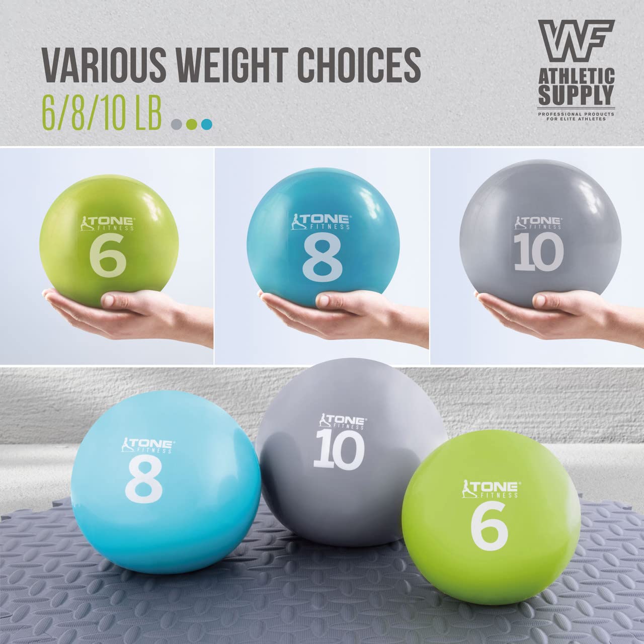 Balle Médicine Ball Veloce 4 Lbs - Lestée Gonflable - Entraînement Musculation
