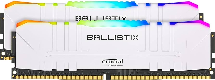 Crucial Ballistix 64GB DDR4-3600 RGB ① Crucial Ballistix RGB 3600 MHz DDR4 DRAM Desktop Gaming