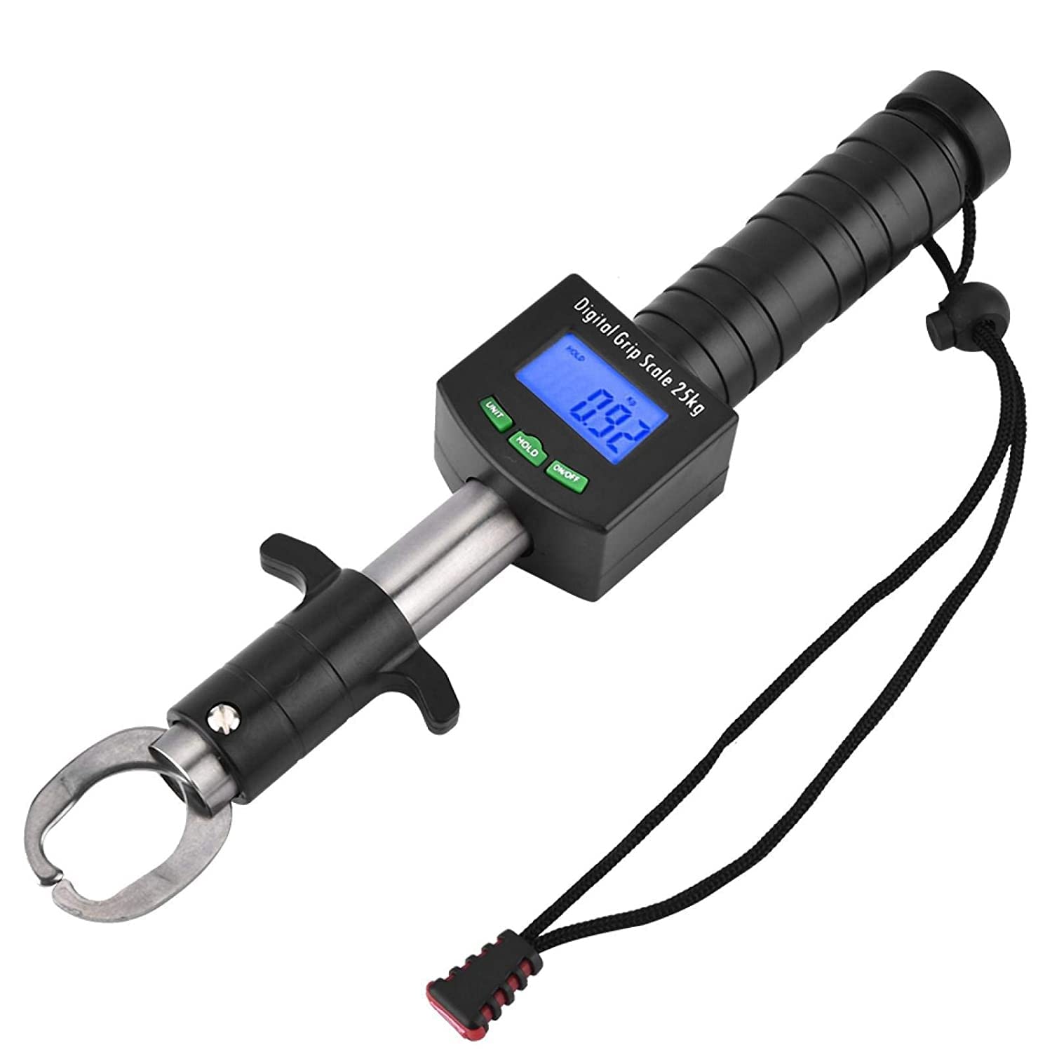 Pinza per pesci con bilancia digitale, in acciaio inox, pinza per labbro di pesce, strumento di rimozione del pesce, strumento di pesca a mosca, regalo per la pesca a mosca