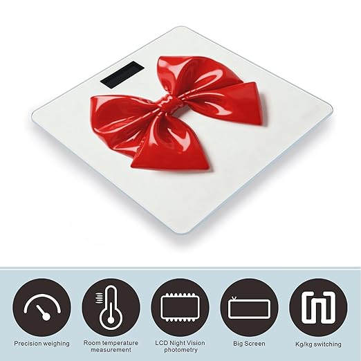 Báscula Digital Red Bow para Peso Corporal, 400 Lb miniatura 3