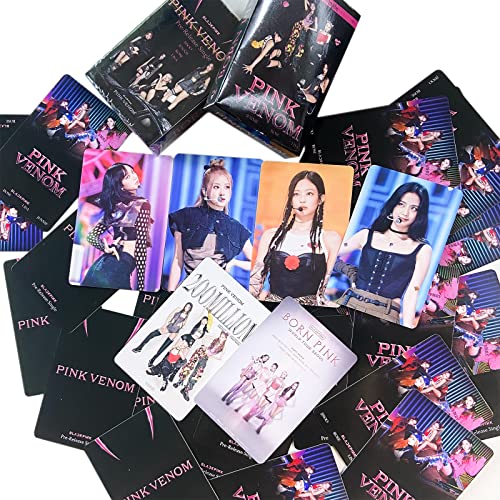 Kpopbp Black Pink New Album Born Pink Photocards 55 Pcs Lomo Cards Kpop Merchandise Gift Set For Boys And Girls #TOP6