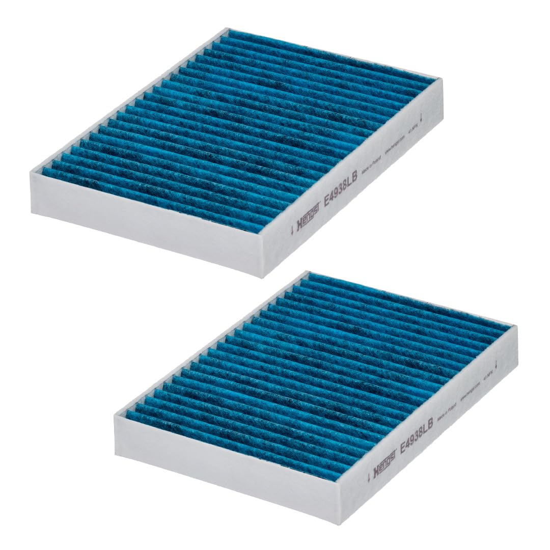 HENGST FILTER Filtro aire habitáculo vorne Filtro de carbón activado E4938LB-2 | E4938LB-2 apto para B5 B8 D5