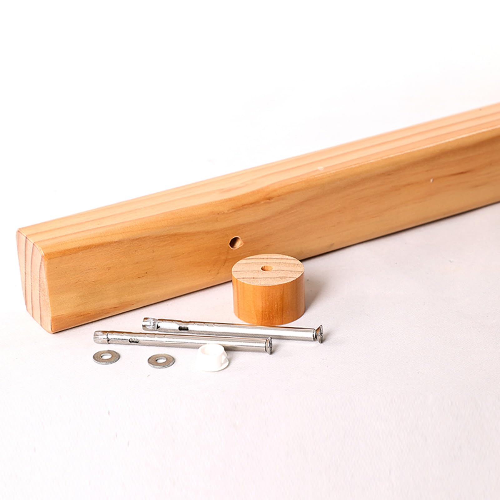 Wood Staircase Handrail with Brackets Screws, 3ft 4 Ft 7ft 10ft 12ft 13ft 14ft Wooden Hand Rails for Indoor Stairs, Wall Mount Stair Railing Non-Slip Grab Bar(Chamfered,6ft(183cm))