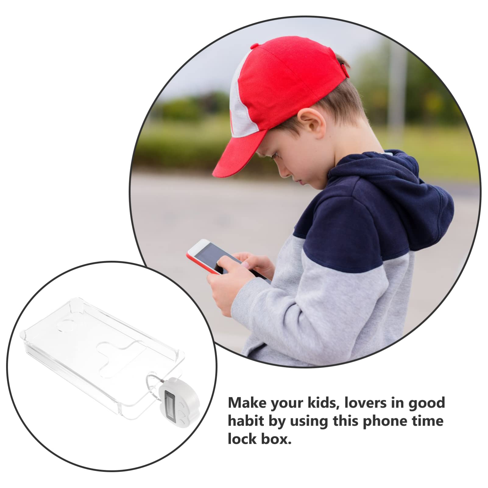 Handy-Sperrbox Mit Timer - Wiederaufladbarer Fokus-Kasten Für Bessere Konzentration