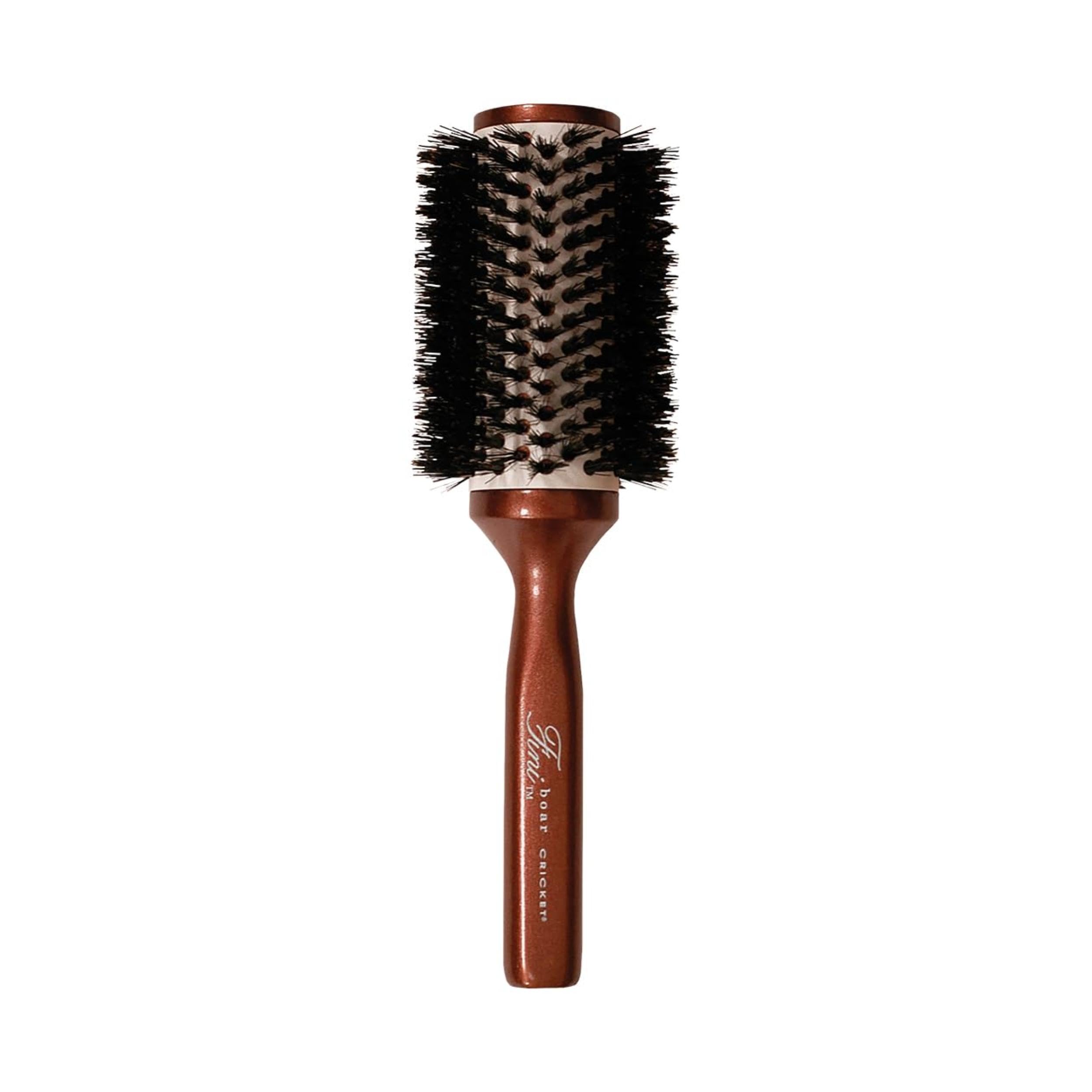 Cricket Fini Large Round Brush for Blow Out – Boar & Nylon Bristles for Smooth Styling, Ceramic Coated Barrel for Shine – Ideal Round Hair Brush for