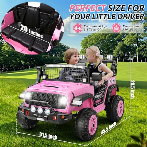 Hikole 24V 2 Seater Ride on Car for Kids 3 - Additional View