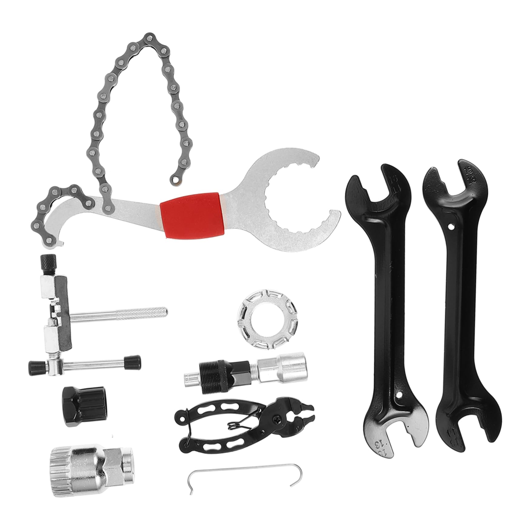 Fahrradreparaturset mit Kurbelabzieher und Tretlagerabzieher aus Sinterkarbidstahl und Kunststoff für Mountainbike Reparaturen Unterwegs