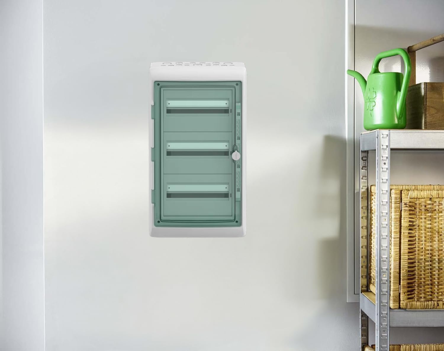 Schneider Electric Kaedra Mureva 10344DE - Distribuidor pequeño para zonas húmedas para jardín, sótano, garaje y exterior, caja de fusibles, 3 x 12 TE, IP65