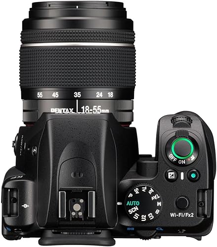 Miniatura 8 de PENTAX KF APS-C Cámara digital SLR 18-55 WR kit con monitor LCD a prueba de polvo, resistente a la intemperie y de ángulo variado, color negro