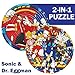 Spin Flip Puzzle: Sonic & Dr. Eggman, 3D Puzzle, Challenging, Fun, Interactive Brain Teaser for Kids and Adults, Fidget Toy for Decrompression, Easily Portable