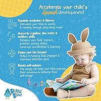 Vista 5 de Ditty Bird Touch & Feel Animals Edition Musical Books Fun Montessori Toys & Learning Resources Sensory Toys for Kids Interactive Toddler Books