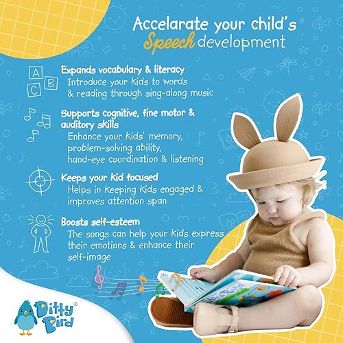 Miniatura 5 de Ditty Bird | When i grow up songs |Interactive Musical Sound book for toddlers 1- 3 | Early learning toy with sounds | I am a Firefigher Libro