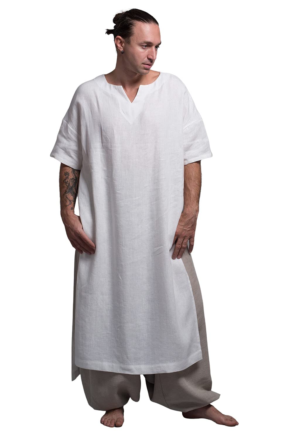 Amazon.com: ZIV Djellaba for Men, Natural Linen Long Kaftan, Festival Mens  Tunic Dress Caftan, Custom Made, Big Color Choice : Home & Kitchen