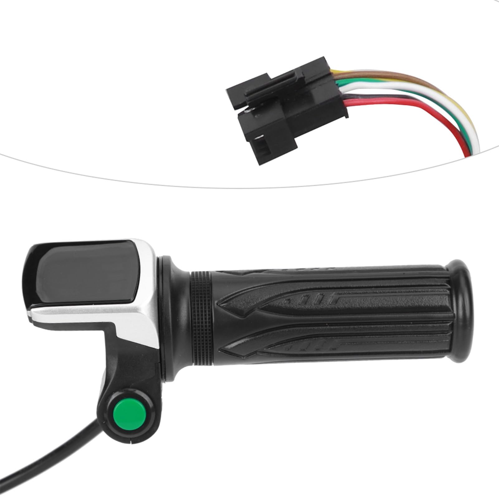 Throttle Twist with Key+Throttle 36V Electric Scooter LCD Electric Quantity Display with Switch Speed Governing Throttle Grip 6 Cores(36V) (36V)