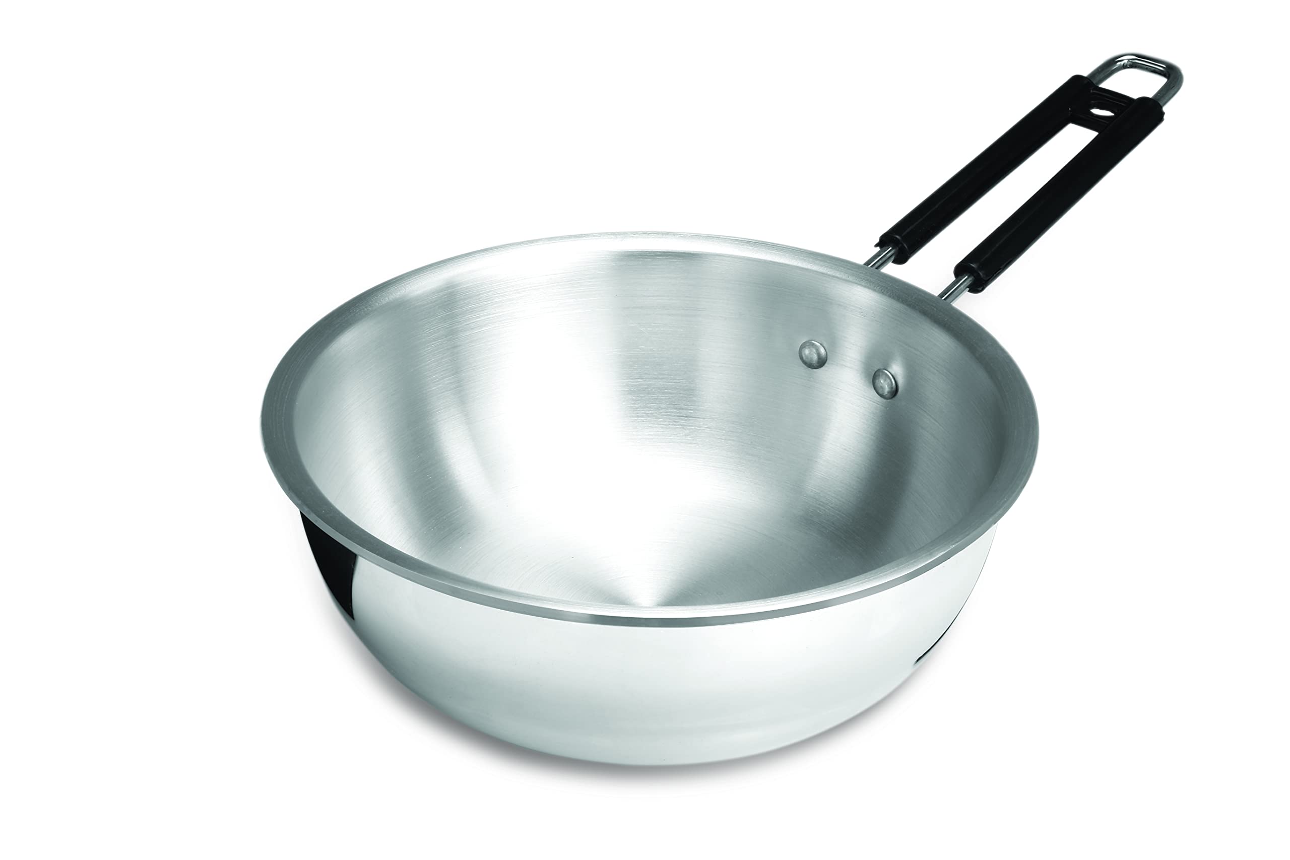 Martin Aluminium Induction Wok Kadhai 11 No. (20 CM) Mirror Finish 1.7 LTR. | Thicknes 3.25 mm | Gas Stove & Induction Stove Friendly