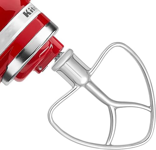 Batidor plano de acero inoxidable para cocina, cabezal inclinable de 4.5 qt-5 cuartos de galón, compatible con K45SS, KSM75, KSM90, KSM125 Accesorio